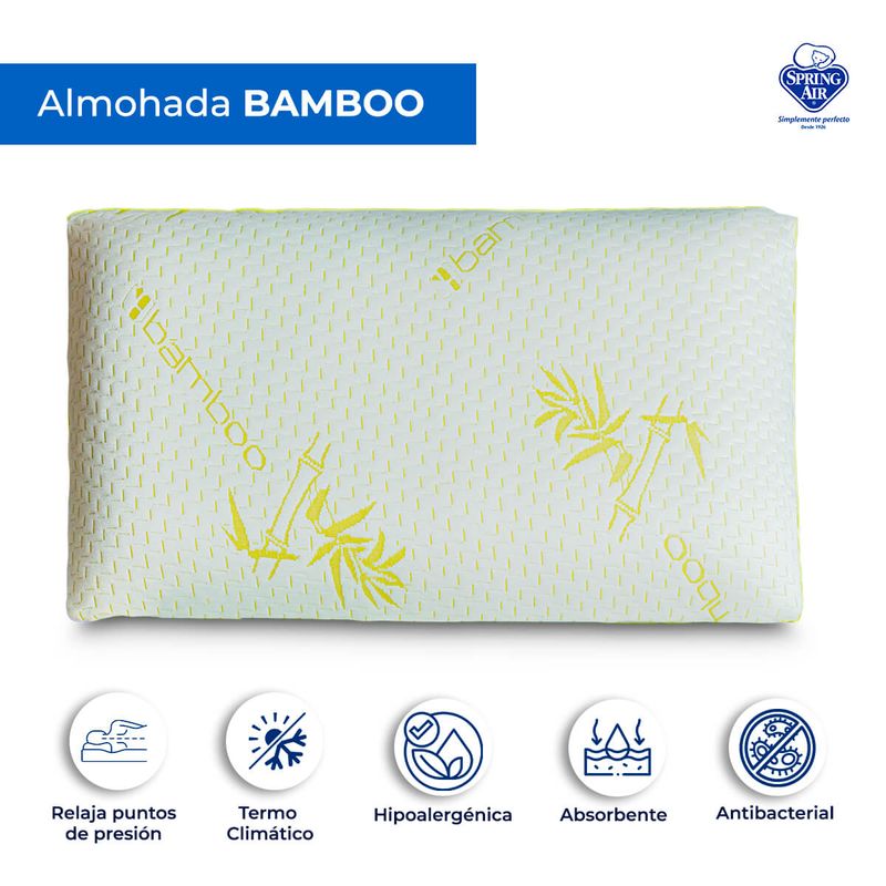 Almohada Spring Air Bamboo Colchones Atlas