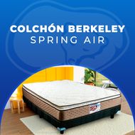 Colchón Spring Air Berkeley Matrimonial + Almohada 2 Pack Essence + Protector De Colchon Essence Impermeable