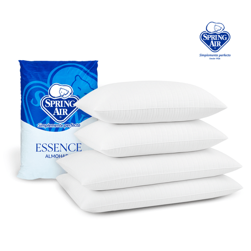 Pack 2 Almohadas Estándar + 2 Queen Size Spring Air Essence