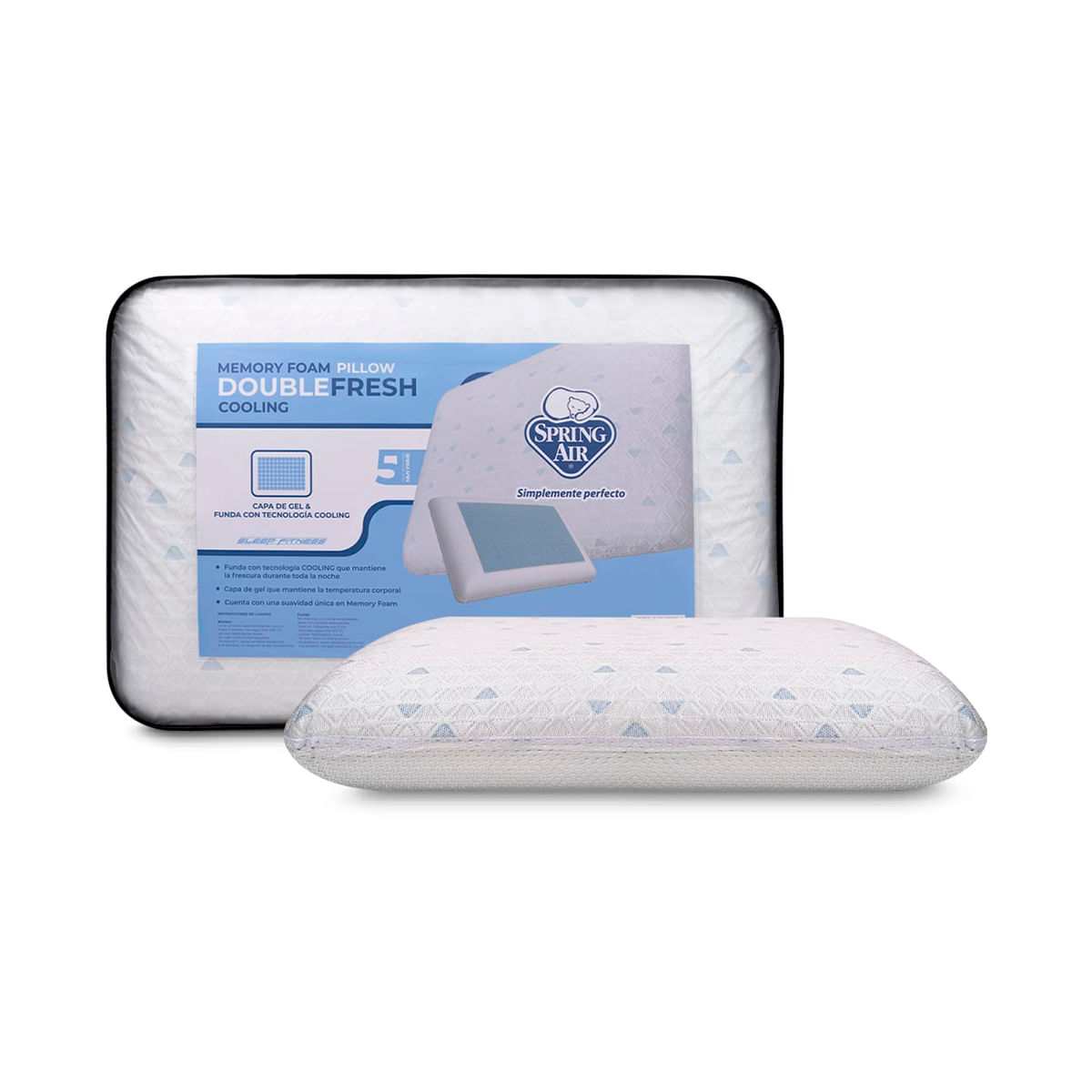 Almohada Fresh Almohada Memory Foam Spring Air Almohada Estandar